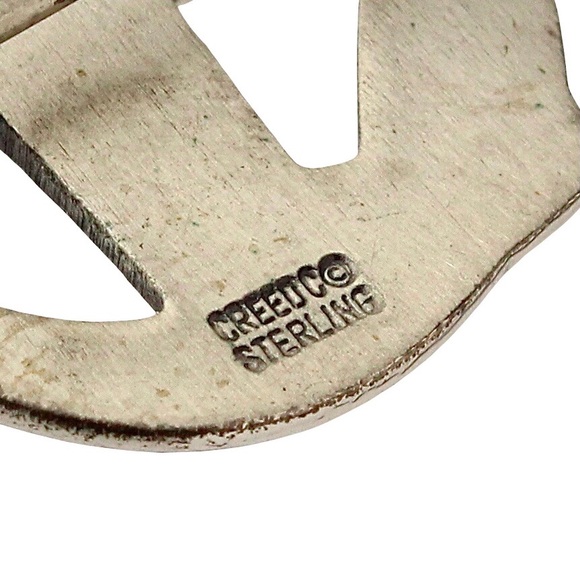 Vintage Creed Sterling Silver Fish & Bread Loaves Brooch Pin / Necklace Pendant - Picture 3 of 4